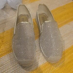 Michael Kors Gold Espadrille Slip-Ons